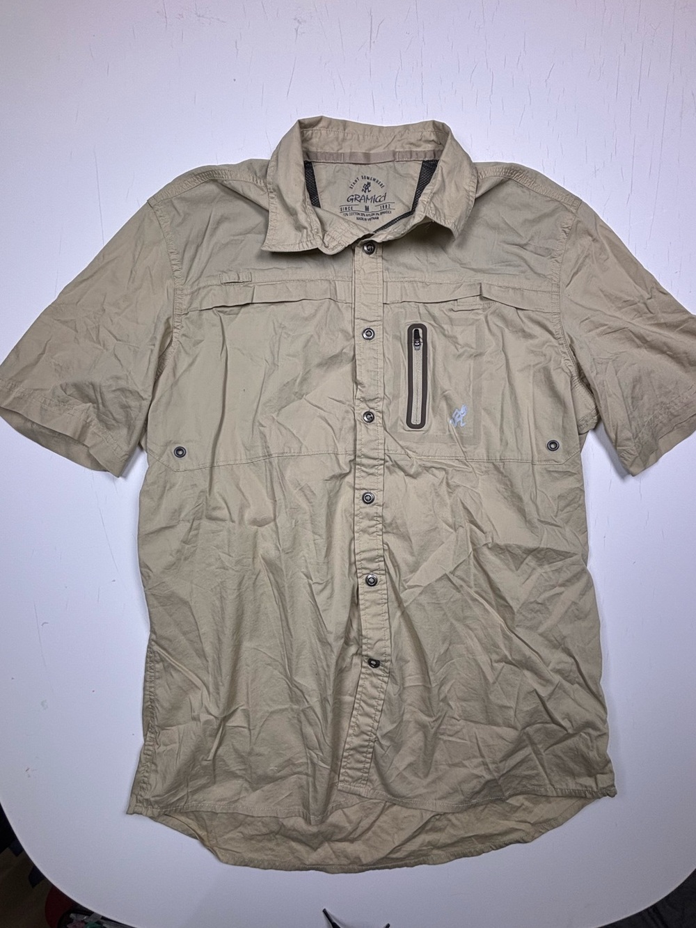 Gramicci Tan Short Sleeve Outdoor Shirt